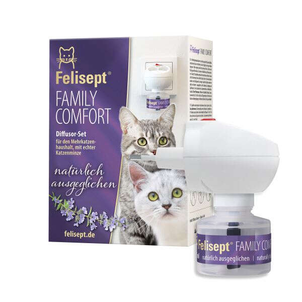 Felisept Katzenberuhigung Set Family Comfort Diffusor + Flakon 45ml Felisept Katzenberuhigung Set Family Comfort Diffusor + Flakon 45ml